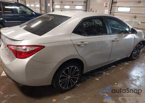 2016 Toyota Corolla S Plus z USA, uszkodzony, nr VIN 2T1BURHE5GC482322